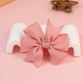 Pink grosgrain ribbon bow accessory for hair clips and garment decoration - Light Pink