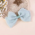 Fermaglio per capelli a fiocco verde menta con strass argentati per ragazze e donne - Grande Fermaglio a Fiocco con Paillettes / Verde Menta