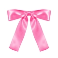 Nœud en satin rose vif avec de longs rubans élégants pour accessoires cheveux et DIY - Rose vif
