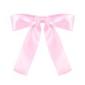 Nœud élégant en ruban de satin rose pour emballage cadeau et accessoires de cheveux DIY - Rose