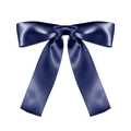 Nœud en satin bleu marine pour emballage cadeau et accessoires de cheveux style ballet - Bleu foncé