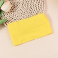 Elastic bright yellow nylon headband for babies featuring ultra-soft seamless stretch fabric - Yellow (#2)