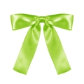 Nœud en satin vert herbe pour emballage cadeau et décoration d'accessoires de cheveux - Vert Clair