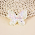 Toppa a farfalla gialla traslucida con paillettes per accessori capelli e fai da te - Giallo Viola (#4)