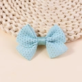 Nœud fait main vert menthe en tissu mesh respirant pour cheveux et accessoires de mode DIY - Style Filet Vert Menthe (#2)