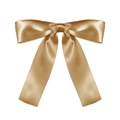 Élégant nœud en satin doré champagne avec texture soyeuse pour accessoires de cheveux ou cadeaux - Or