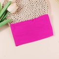 Soft nylon elastic infant headband in magenta purple, minimalist solid color hair accessory - Rose Red (#5)