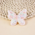 Applique a farfalla DIY con paillettes colorate e cuciture bianche per capelli - Multicolore (#6)