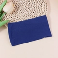 Elastic deep blue nylon headband for babies, ultra-soft and stretchy hair accessory - Deep Blue (#9)