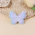 Double-layered gradient butterfly accessory with light blue and purple wings and pearls - Light Blue Purple Gradient (#1)