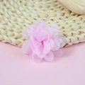 Dreidimensionale rosa Chiffon-Netzblume für DIY-Haarspangen und Dekorationen - Rosa