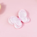 Accessoire papillon rose à paillettes double couche pour ornements de cheveux et DIY - Rose Clair
