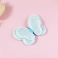 Accessoire cheveux papillon bleu clair irisé double couche pour coiffure DIY créative - Bleu clair