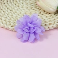 Leuchtende lila 5cm geschichtete Chiffonblume für Kinder Haarschmuck Accessoires - Lila