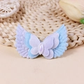 Glittery blue and purple gradient butterfly wing DIY accessory with a central pearl charm - Blue Purple Gradient Style (#4)