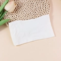 Elastic white nylon baby headband with soft knitted texture for comfortable headwear accessory - White (#15)