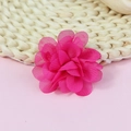 5cm rozerode chiffon stoffen bloem voor kinderhaaraccessoires en handgemaakte DIY-projecten - Rozerood