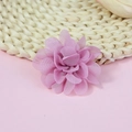 Delicate roze chiffon bloem van 5 cm met meerlaagse bloembladen voor haar-DIY - Koreaans Roze