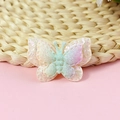 Glitzernder Schmetterling aus Stoff für DIY-Haarschmuck in Macaron-Farbverlauf - Macaron Verlauf (#3)