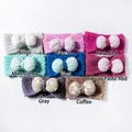 Lot de 8 bandeaux tricotés pour bébé aux couleurs variées avec nœuds brodés en dentelle - Mixed Colors (8-Color Pack)