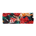 Bandeau bébé imprimé floral sur fond noir avec grand nœud oreilles de lapin doux - Style Grand Floral Noir (C款)
