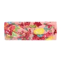 Bandeau bébé rose à oreilles de lapin avec motifs fleurs et papillons en maille douce - Style Floral Papillon Rose (B款)