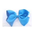 Κεφαλόδεσμος για μωρά με έντονο μπλε φιόγκο από μαλακό ελαστικό νάιλον για κορίτσια - Μπλε