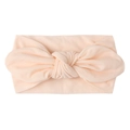Diadema de nylon suave para bebé con lazo grande en color albaricoque para niña - Rosa Carne