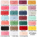 Elastic nylon hair bands for babies in 27 assorted solid colors with a stylish twisted knot - 27 Colors Mixed
