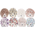Baby turban set featuring eight floral print styles with a decorative bow knot - 8 Colors Mixed