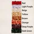 Lot de huit bandeaux en velours pour bébé avec grands nœuds en diverses couleurs - 8 Couleurs Mixtes