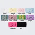 Set di 10 fasce per neonati in nylon con delicati fiocchi a trama traforata per bambini - 10 Colori Misti