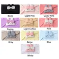 Soft elastic baby headbands set featuring ten colors with cute 3D bunny ears and bows - Mixed Colors