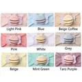 Detailed view of elastic baby headbands with cute 3D plush bee in nine assorted colors - 9 Colors Mixed