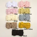 Detailed comparison of nine colored textured bubble fabric bow headbands for infants - 9 Colors Mix
