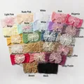 Grille détaillée de bandeaux bébé en 23 couleurs avec jacquard élastique et nœud dentelle - Couleurs Mixtes