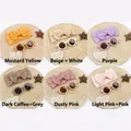 Six ensembles de bandeaux à nœud et lunettes de soleil pour bébé en couleurs variées - Lot de 6 couleurs