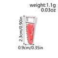 Detailed view of bloody mini saw pendant with measurements for DIY jewelry making - Saw