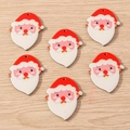 Set van 6 Kerstman hangers voor het maken van kerstsieraden en DIY-projecten - 10 Stuks Verpakking / Kerstman