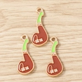 Detailed macro view of three vintage pipe-shaped alloy pendants for DIY jewelry making - 10 Pieces Pack / Smoking Pipe