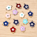 Ciondoli a fiore di ciliegio malocchio per creazione gioielli fai-da-te colori assortiti - Multicolore