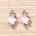 Détail de pendentifs chat étoile rose avec anneaux en argent pour bijoux DIY - Rose Argent