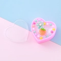 Kids jewelry gift set in pink heart box featuring candy beads and strawberry charm - Flower Strawberry (2#) / Style 2