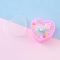 Kinder Perlenarmband und Schleifenring Set in einer rosa herzförmigen Geschenkbox - Stil 7