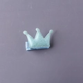 Fermaglio per capelli corona celeste glitterata per bambine in grazioso stile principessa - Azzurro
