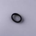Solid black high-elastic 4cm seamless towel hair scrunchie for children and DIY hair accessories - Black