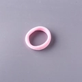 Pink high elasticity seamless towel hair ring with soft texture for girls hairstyles - Pink