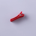 Red grosgrain ribbon covered 5cm alligator clip for DIY handmade hair accessories - 3.5cm All-inclusive / Red