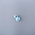 Cute blue glitter rabbit hair clip with white bead bow for kids hair accessory - Light Blue