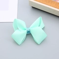 Pinza para el pelo con lazo de purpurina verde menta para niñas y estilo de princesa - Verde Menta